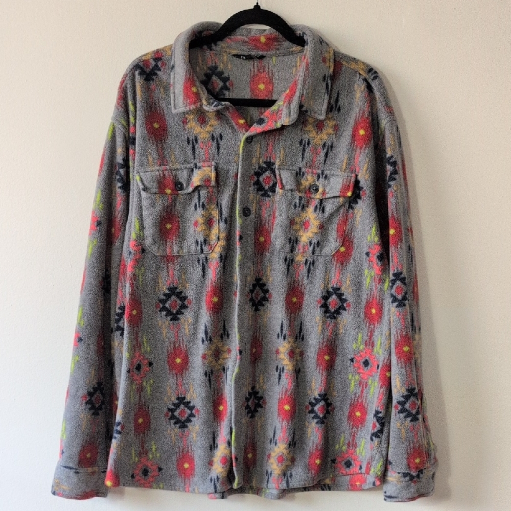 Unisex George Cozy Oversized Fleece Long Sleeve Top 2XL Fits M L XL